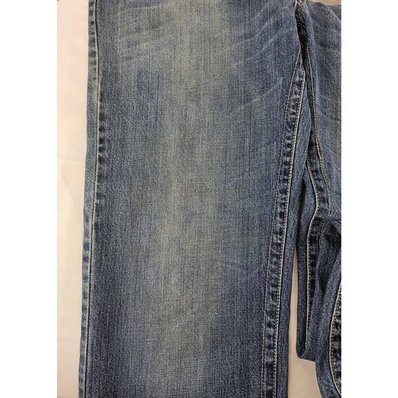 MARC ECKO XO.72 TIME SQUARE MEN'S BLUE DISTRESSED BOOT FIT JEANS SIZE W34 x L30 - Picture 9 of 16